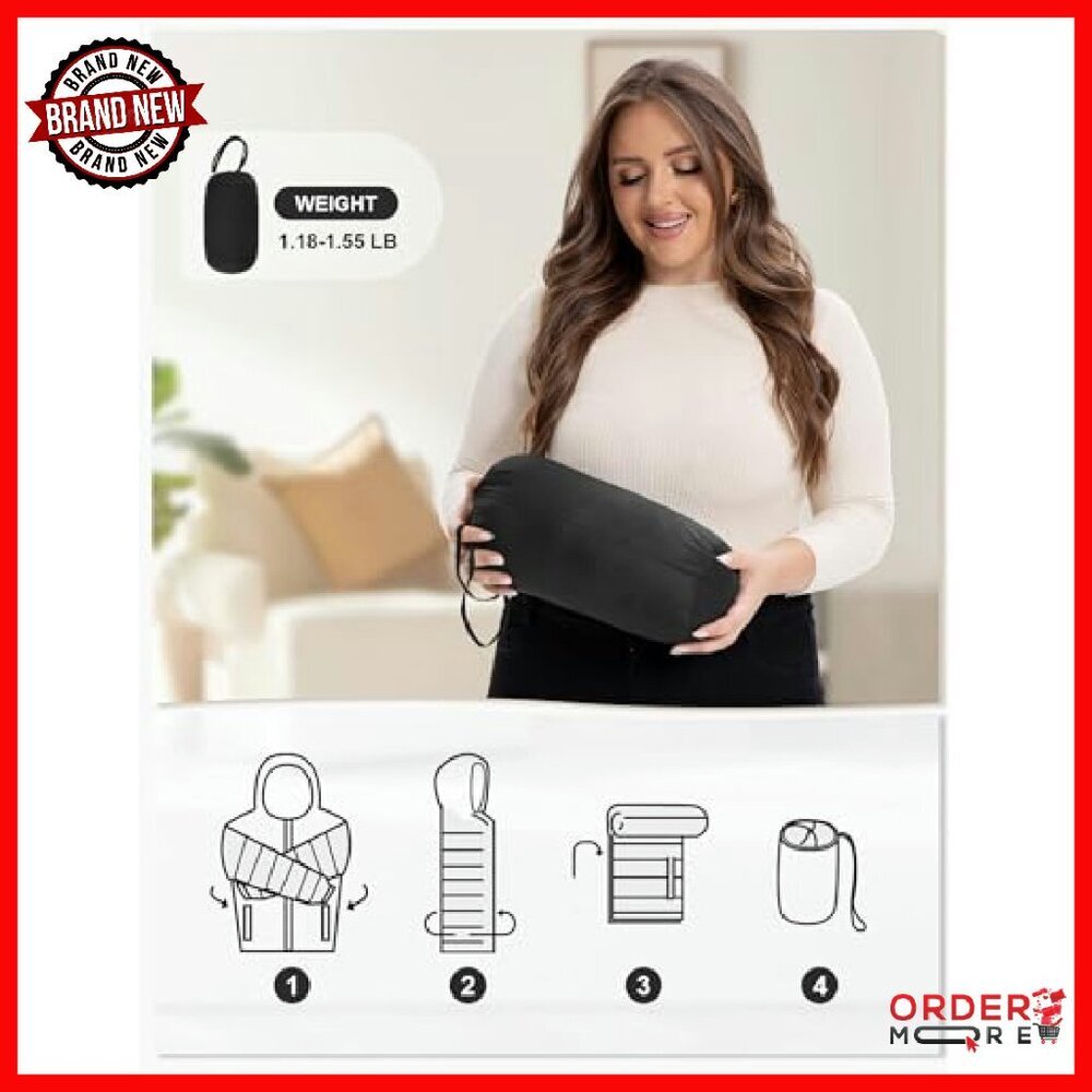 Plus Size Packable Puffer Jacket Lightweight Quil… - image 7